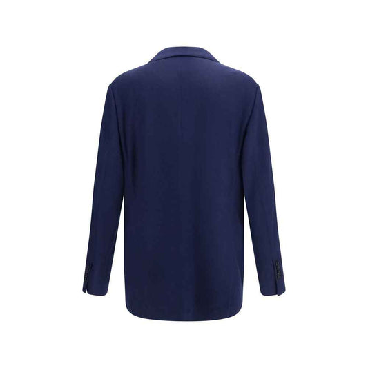 Blue Cashmere Full-Length Jacket