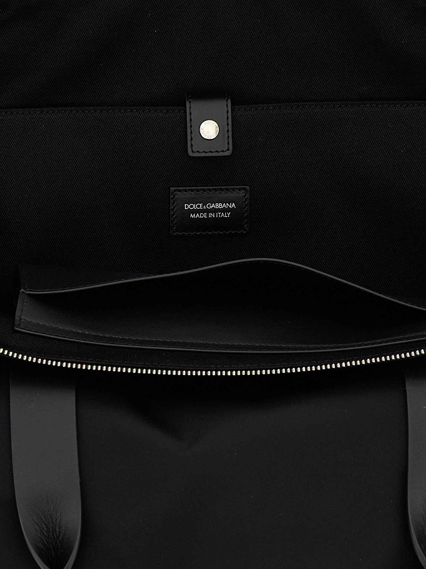 Black Polyamide Tote Bag