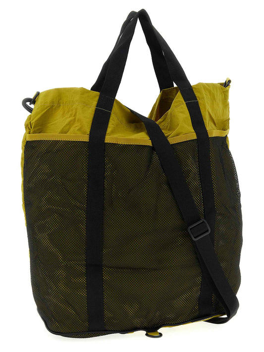 Bicolor Nylon Tote Bag
