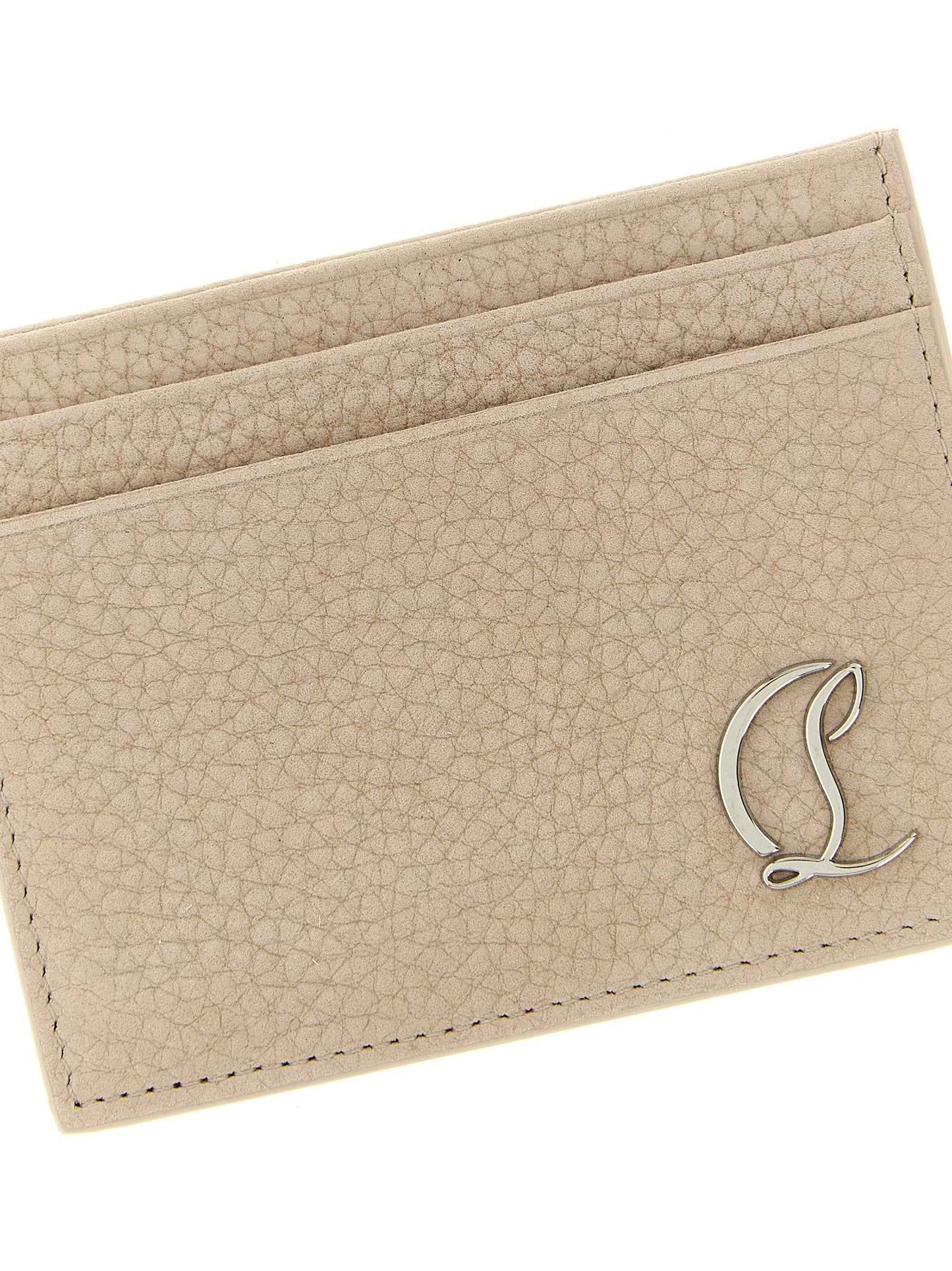 Beige Calfskin Cardholder
