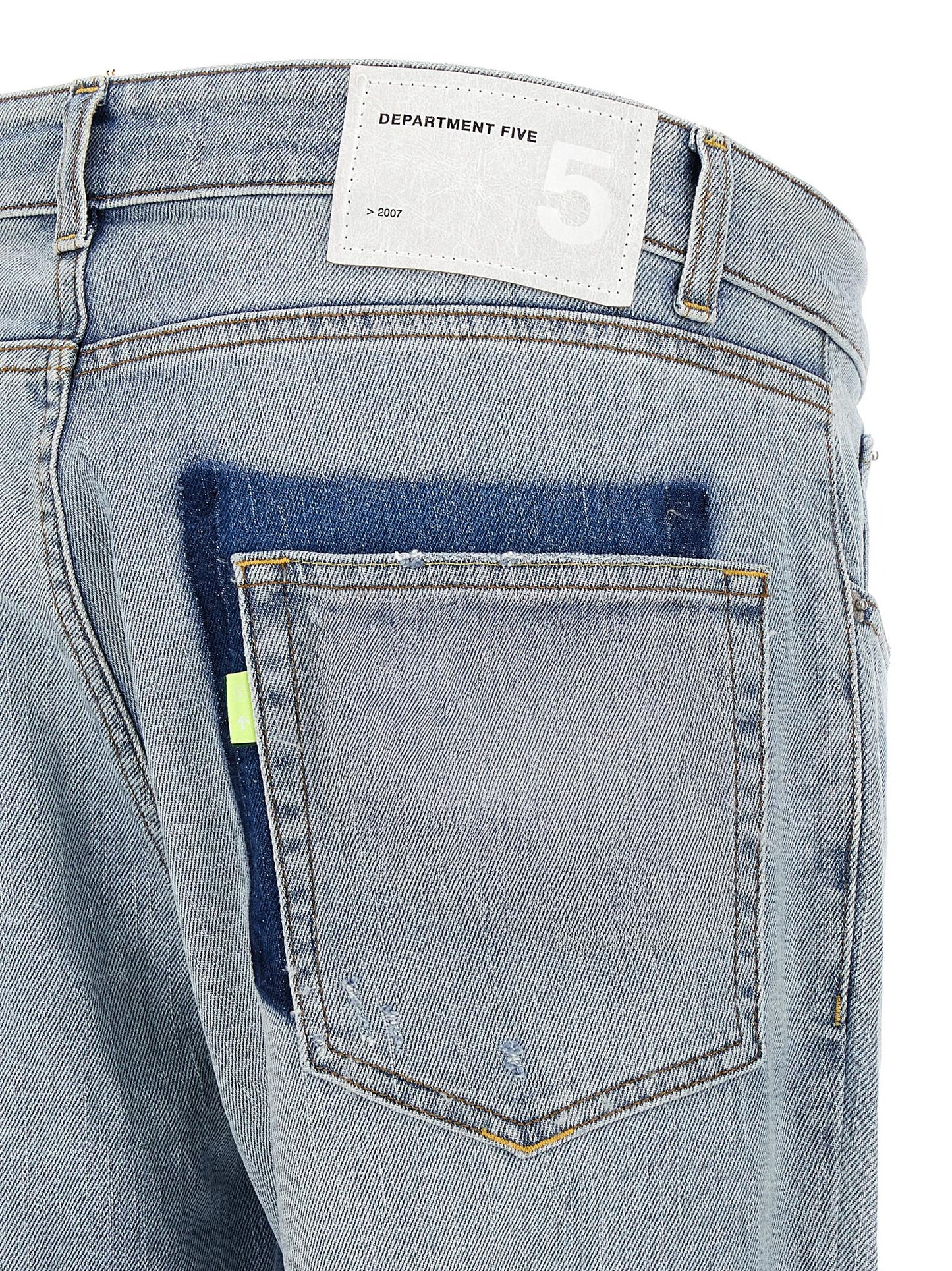 Blue Cotton Slim Fit Jeans