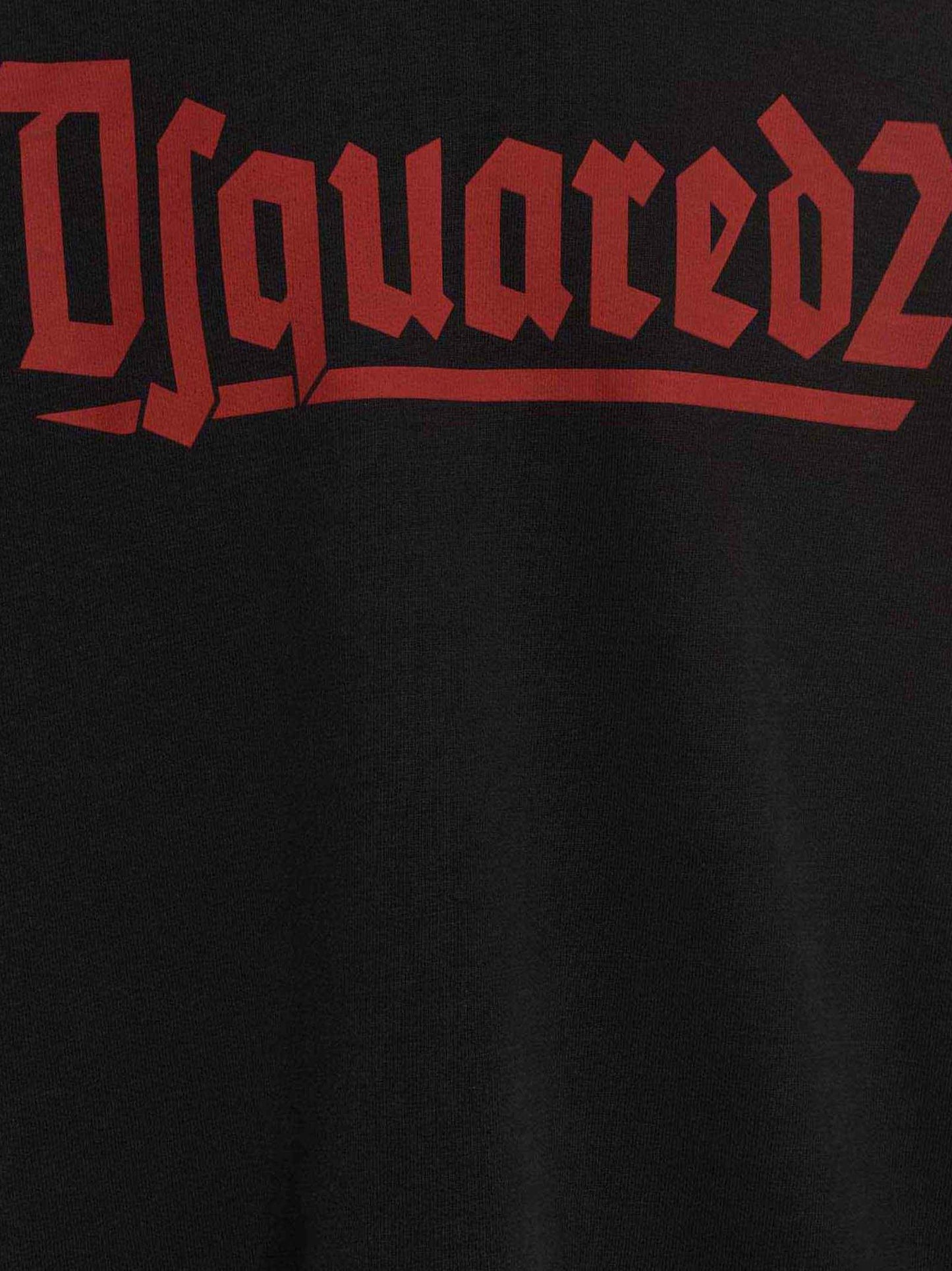 Black Cotton Sweatshirt