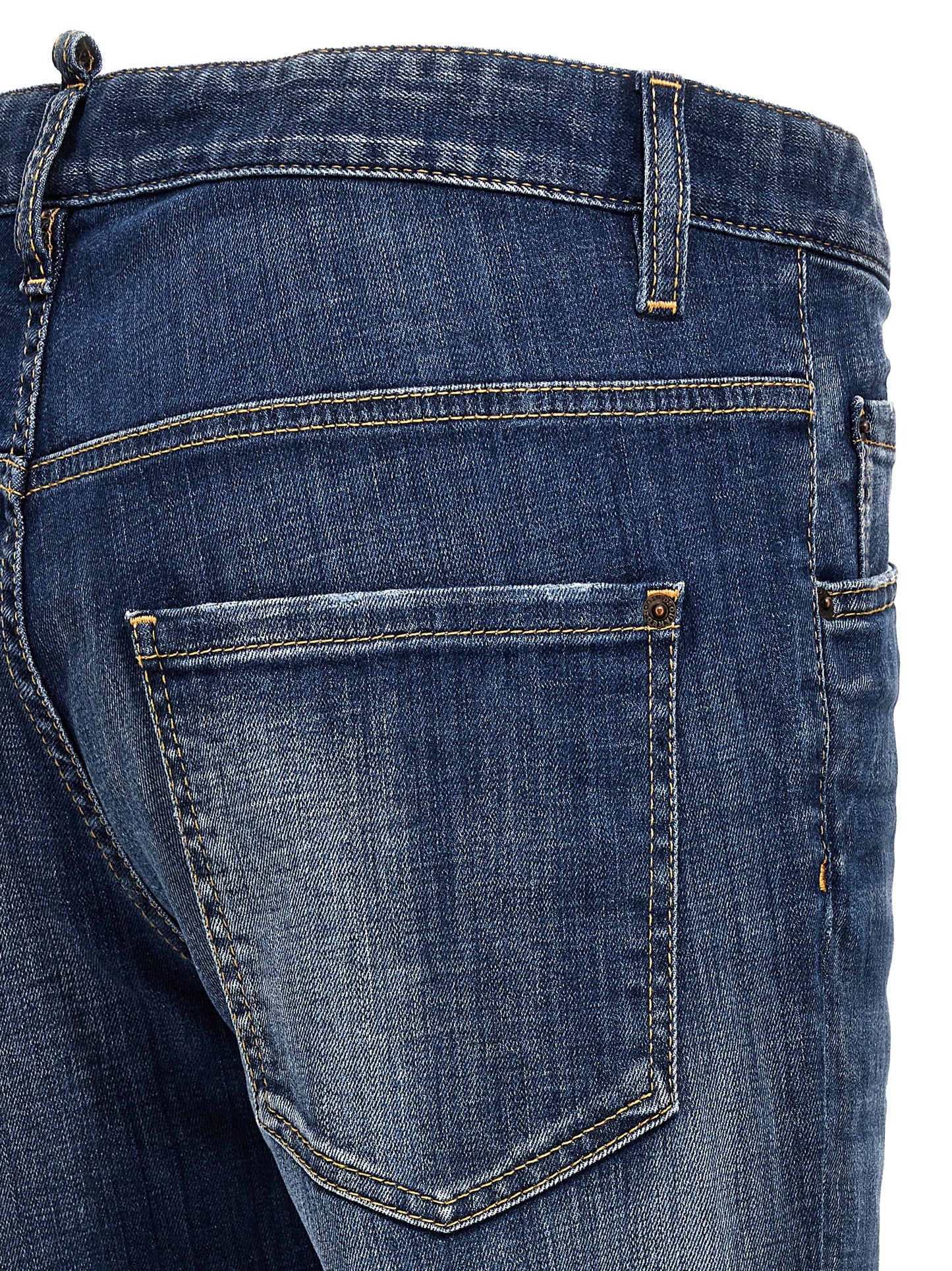 Blue Cotton Relaxed Fit Jeans