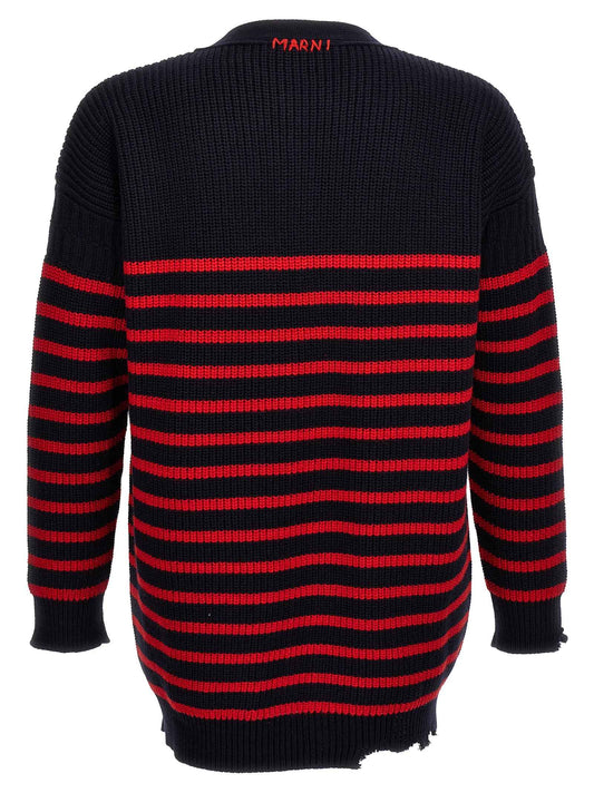 Multicolor Virgin Wool Cardigan