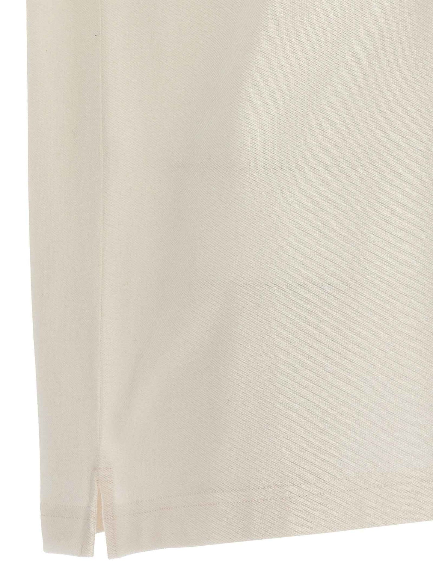 White Polyester Polo Shirt