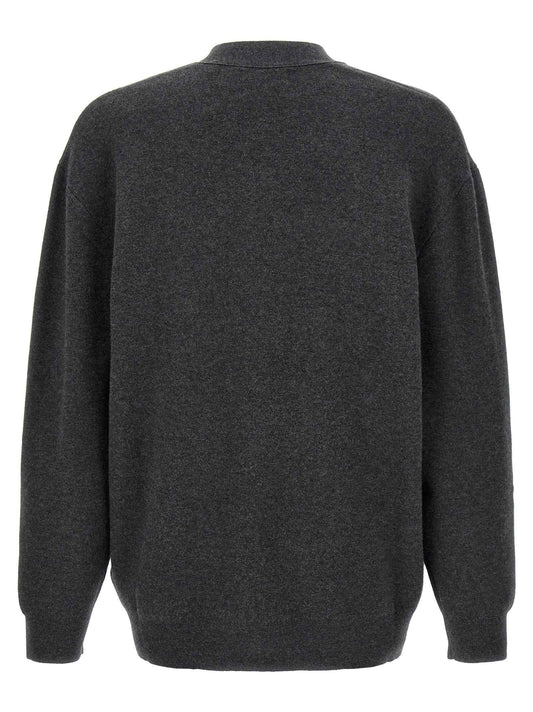 Gray Cotton Cardigan