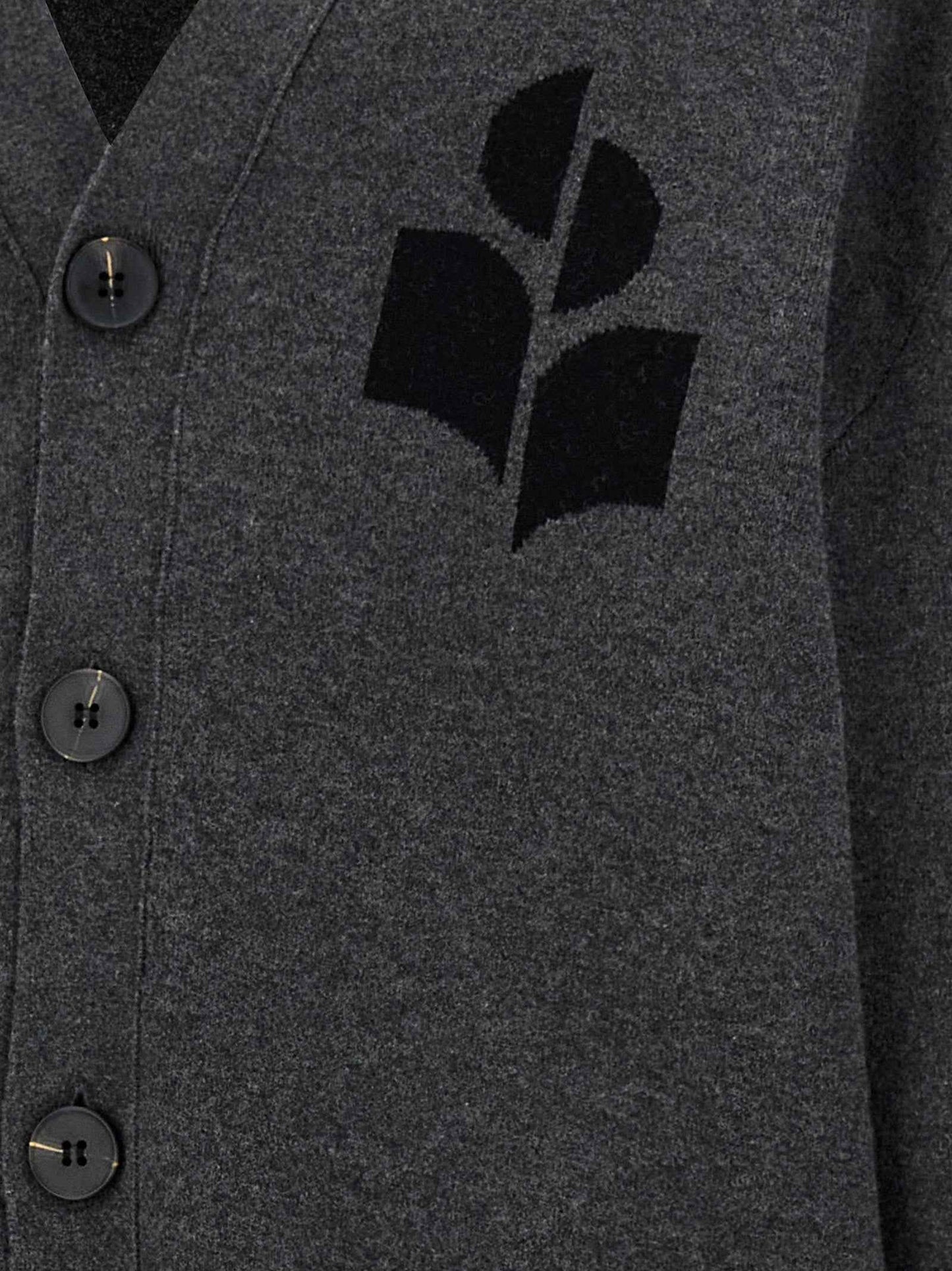 Gray Cotton Cardigan