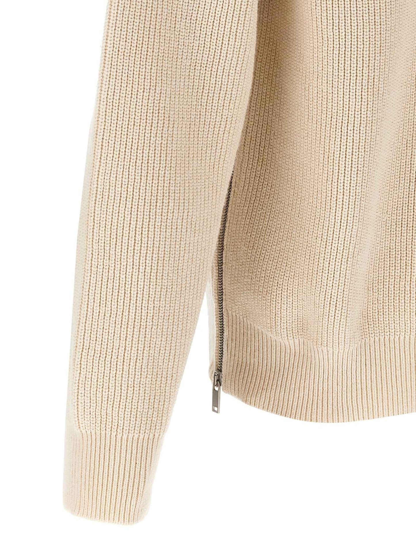 Beige Cotton Cardigan