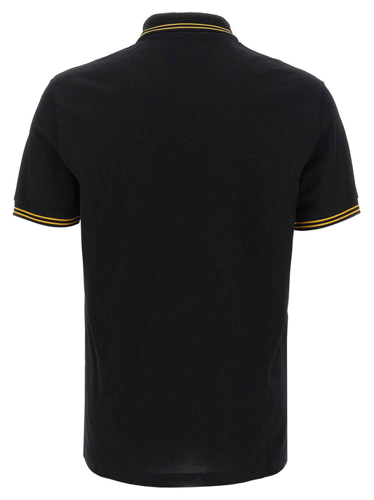 Black Cotton Polo Shirt
