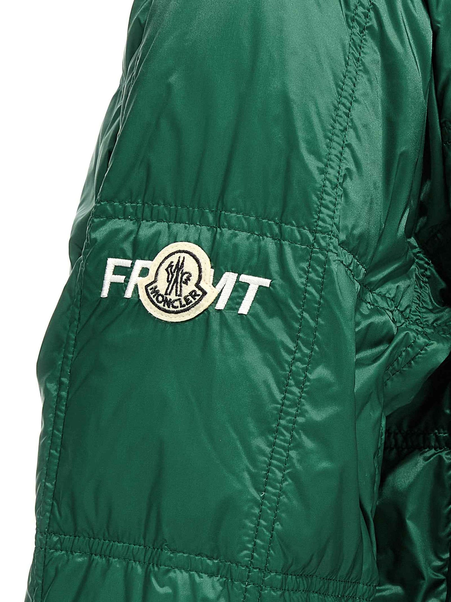 Bicolor Polyamide Full-Length Jacket