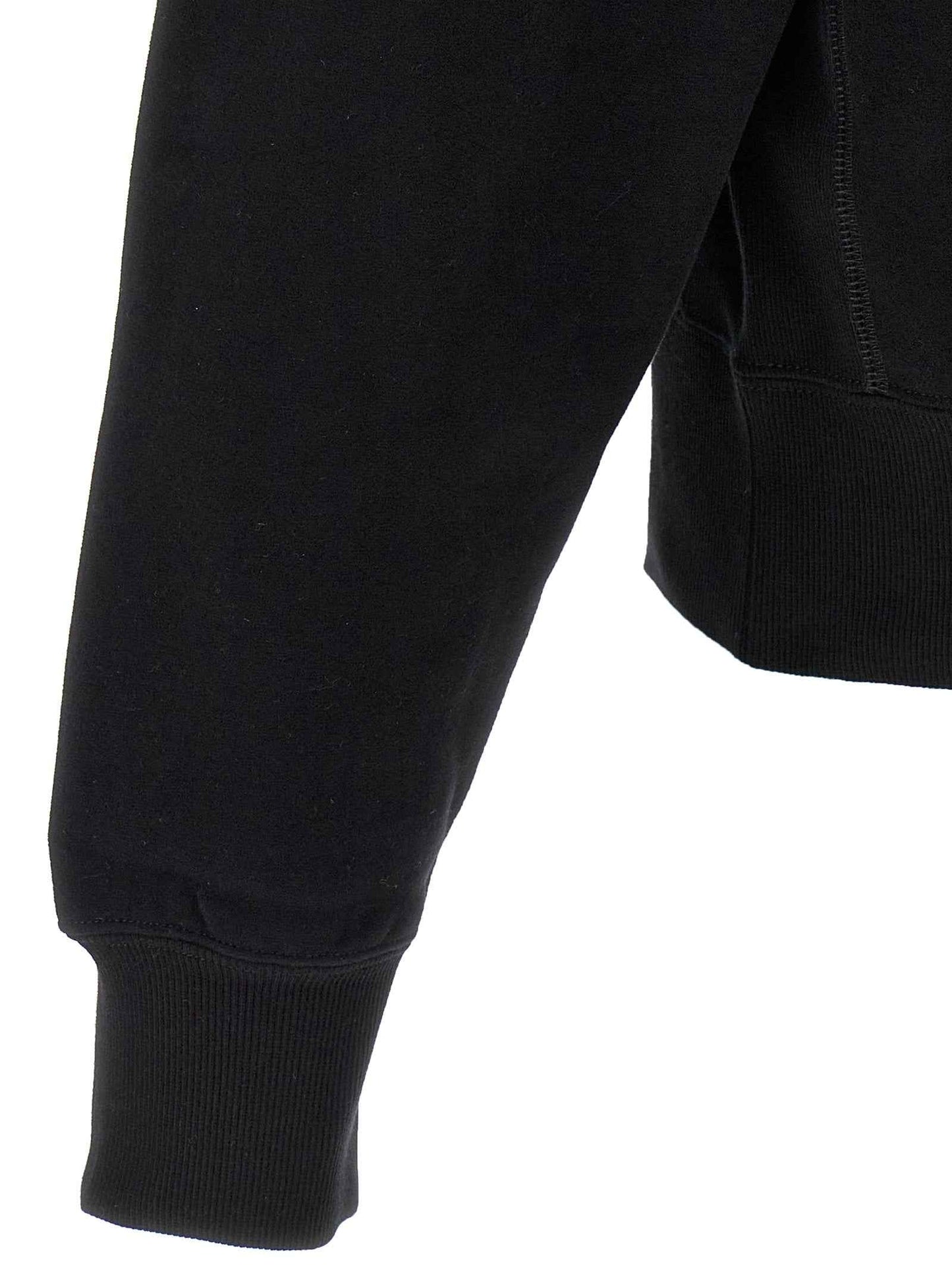 Black Cotton Sweatshirt