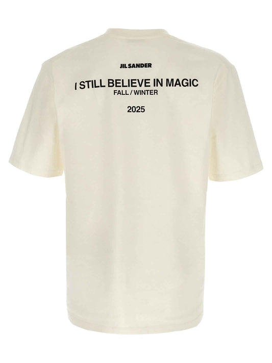 White Cotton Long Sleeve T-Shirt