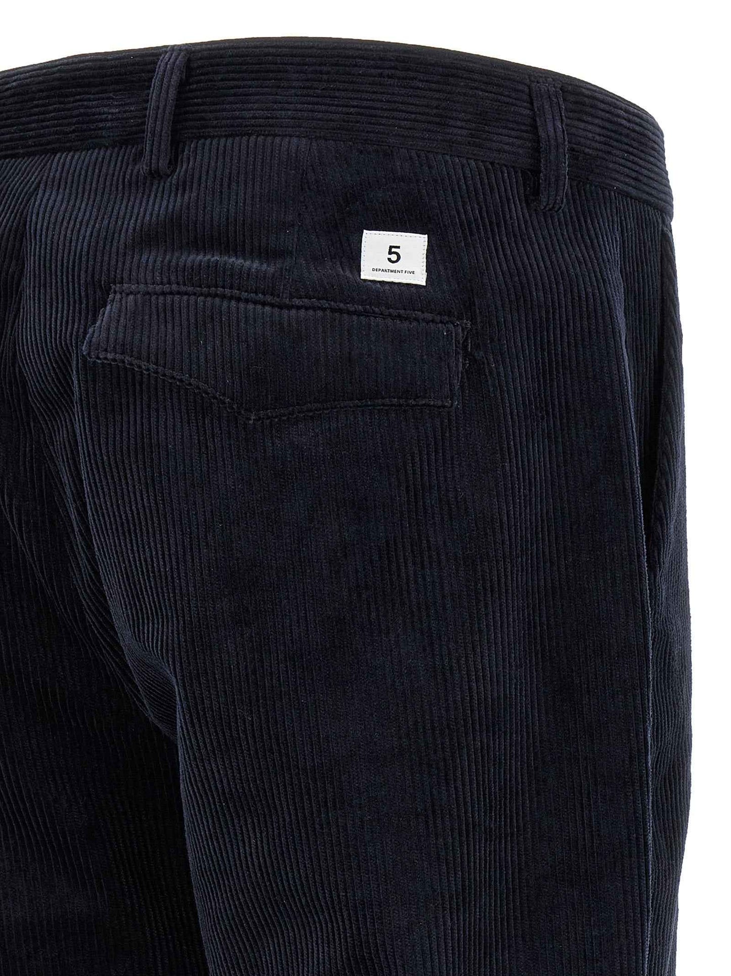 Blue Cotton Chino Pants