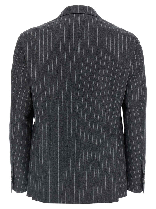 Gray Virgin Wool Two-Piece Suit
