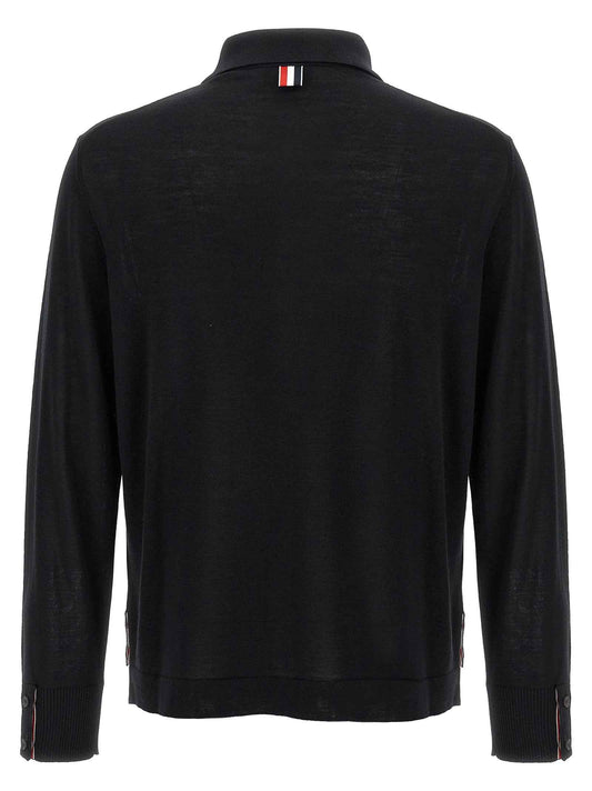 Black Virgin Wool Cardigan