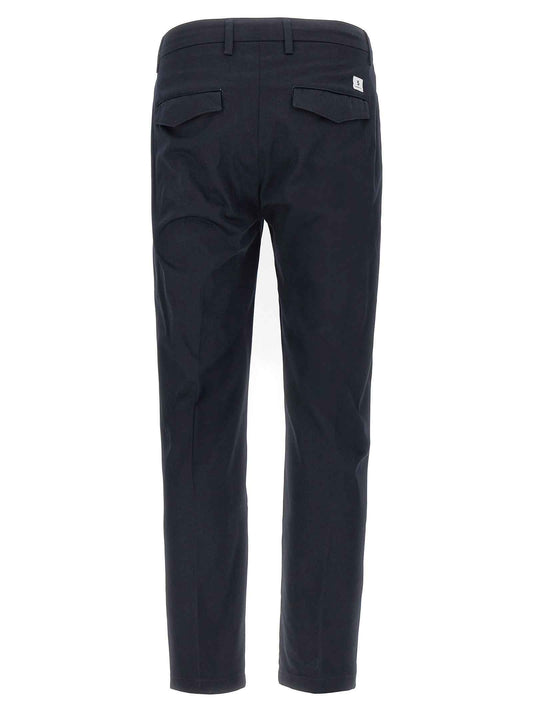 Gray Cotton Cropped Pants