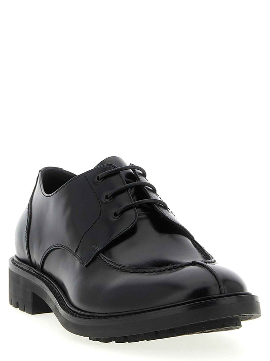 Black Calfskin Oxfords And Derbies