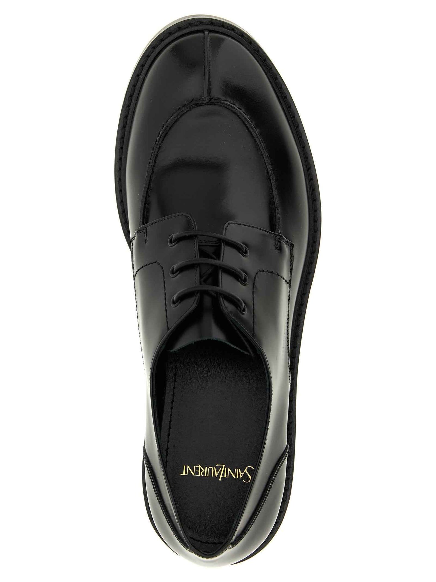 Black Calfskin Oxfords And Derbies