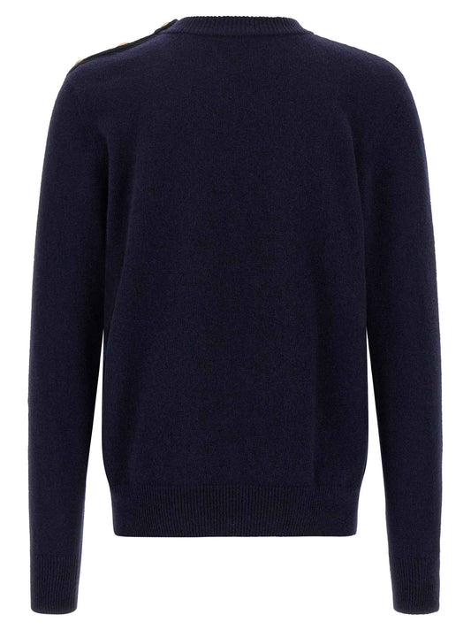 Blue Cashmere Cardigan
