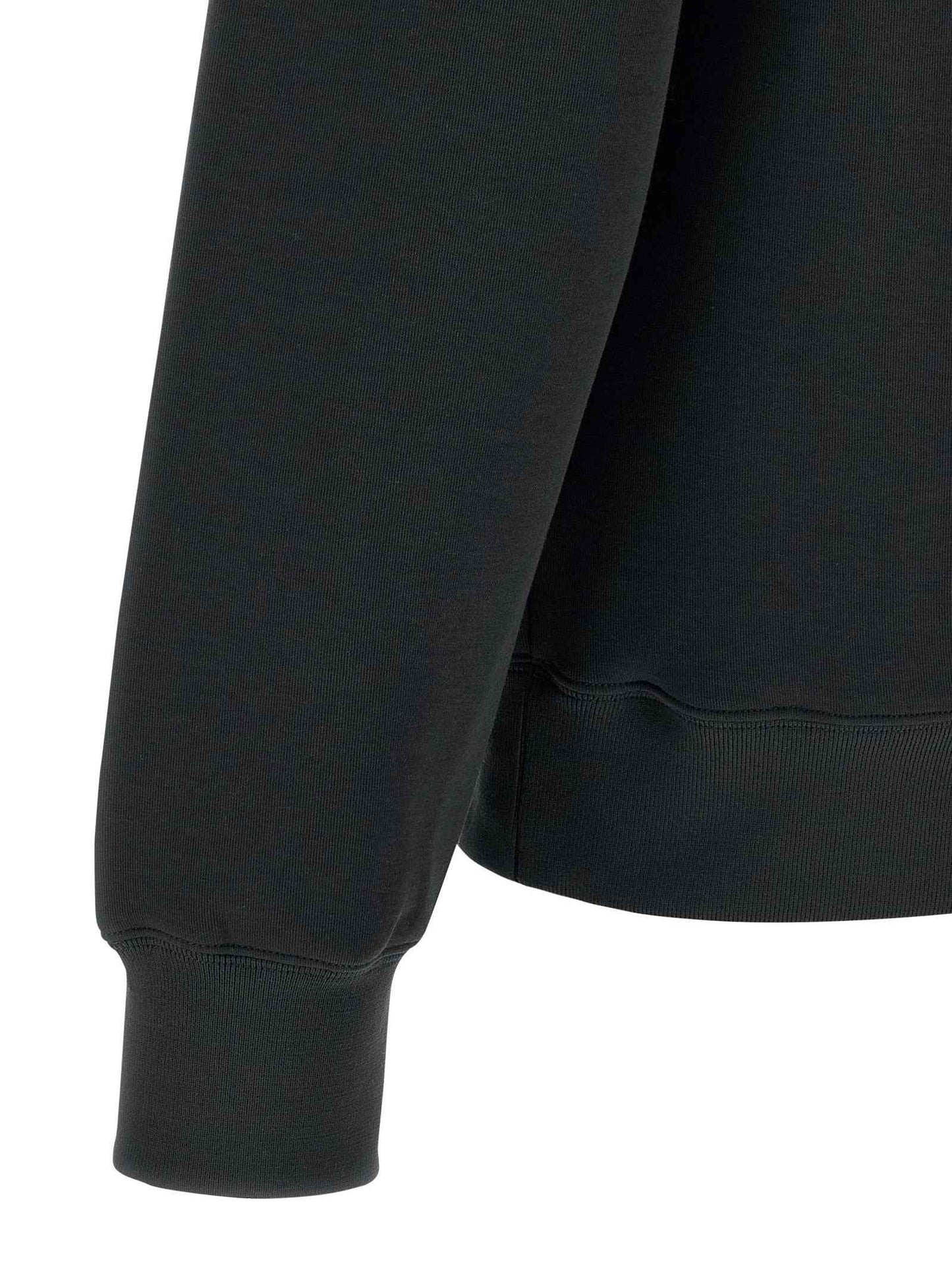Black Cotton Sweatshirt