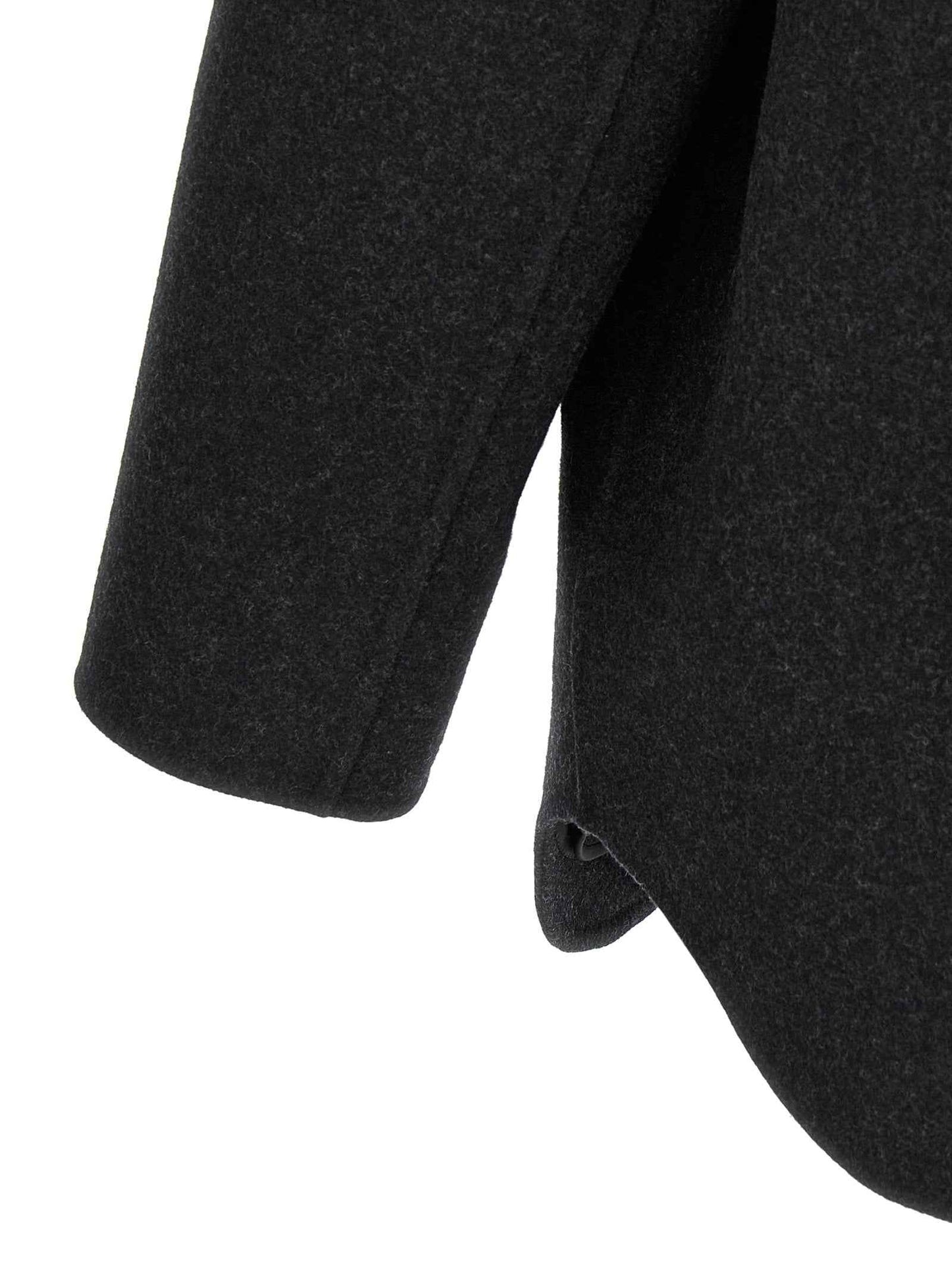 Gray Virgin Wool Coat