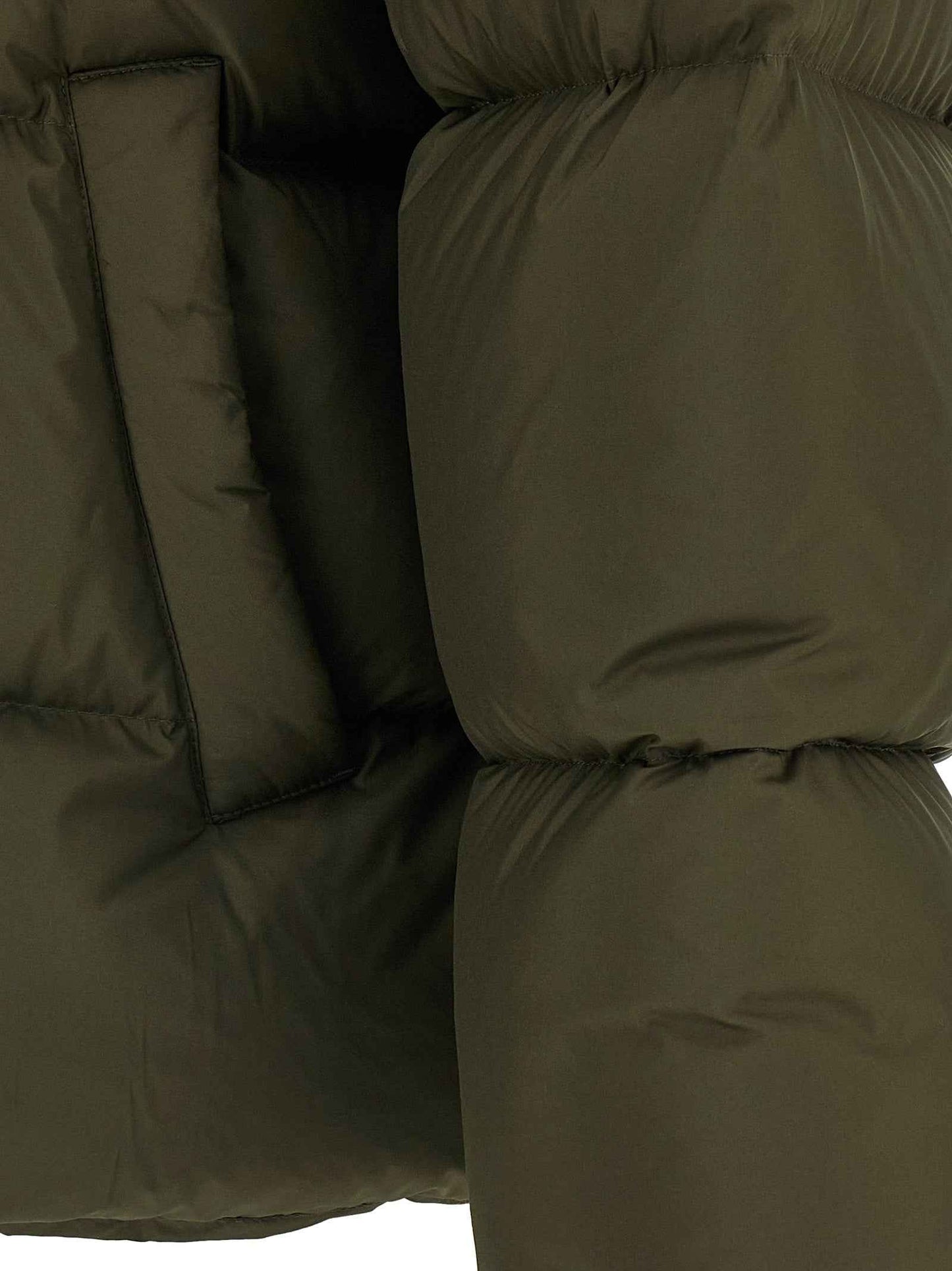 Bicolor Polyester Full-Length Jacket