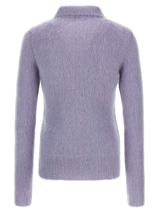 Purple Wool Cardigan
