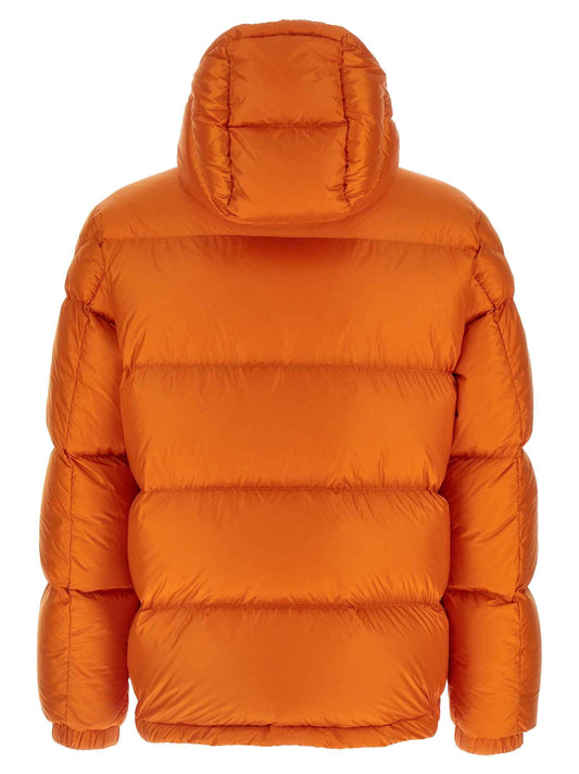 Orange Polyamide Full-Length Jacket