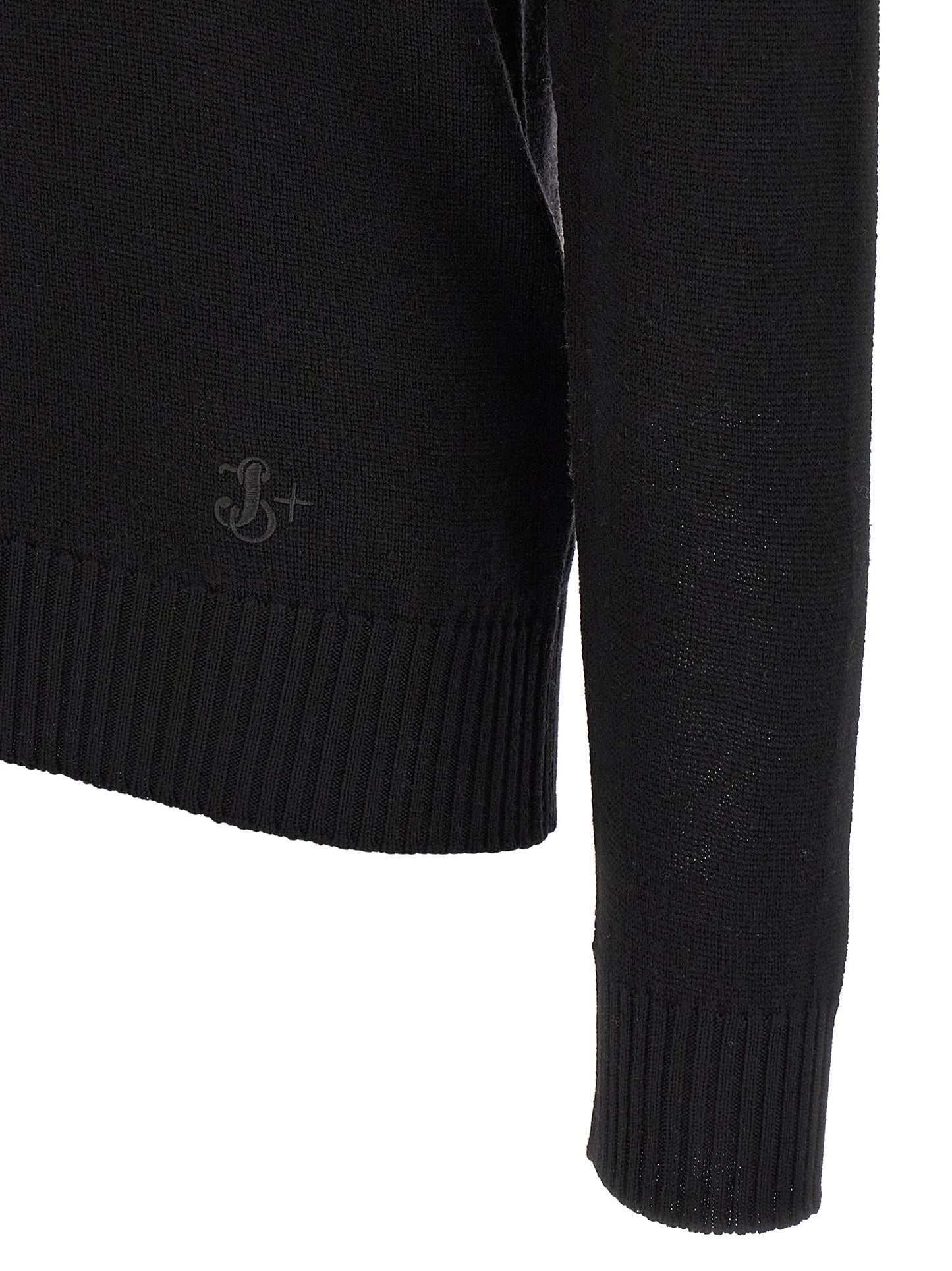 Black Virgin Wool Cardigan