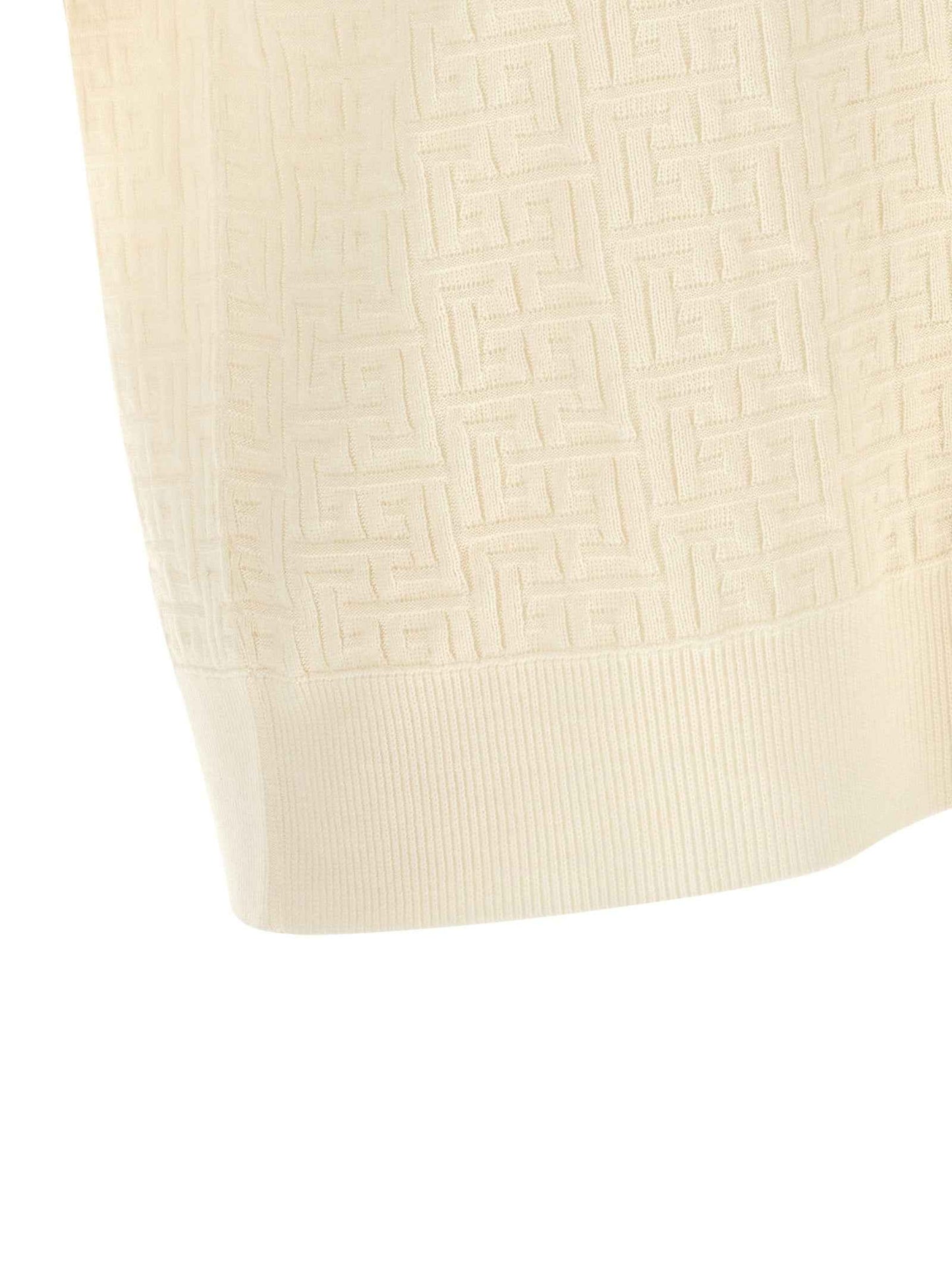 White Wool Polo Shirt