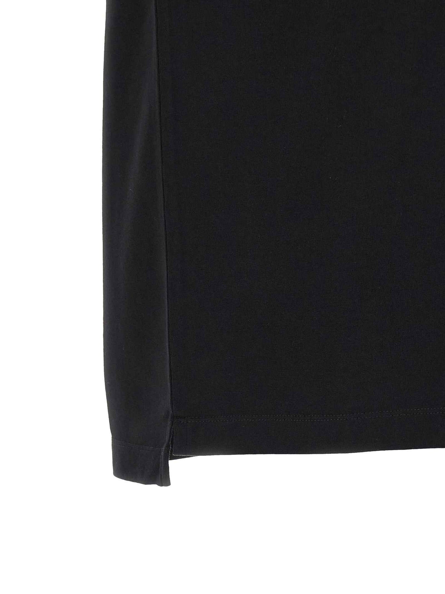 Black Cotton Polo Shirt