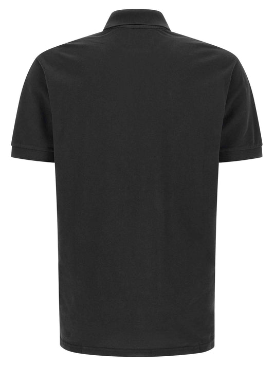 Black Cotton Polo Shirt