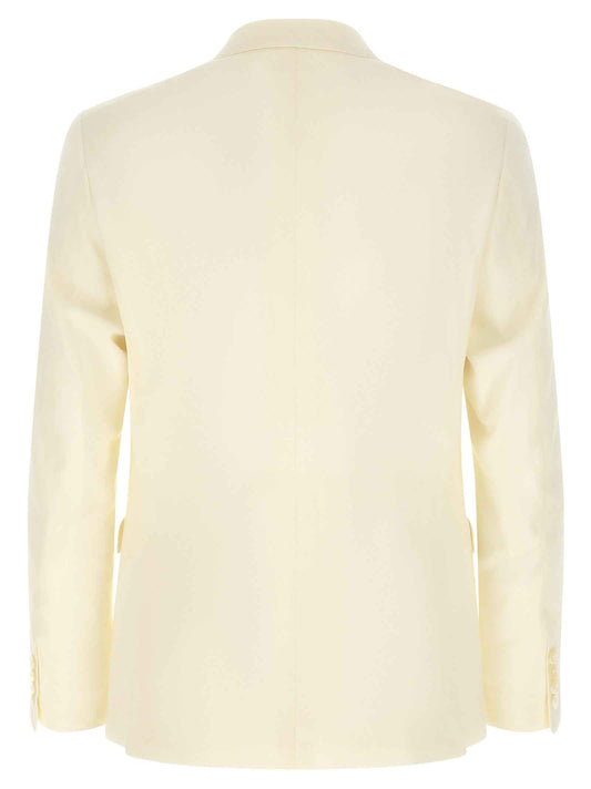 White Wool Two-Piece Suit