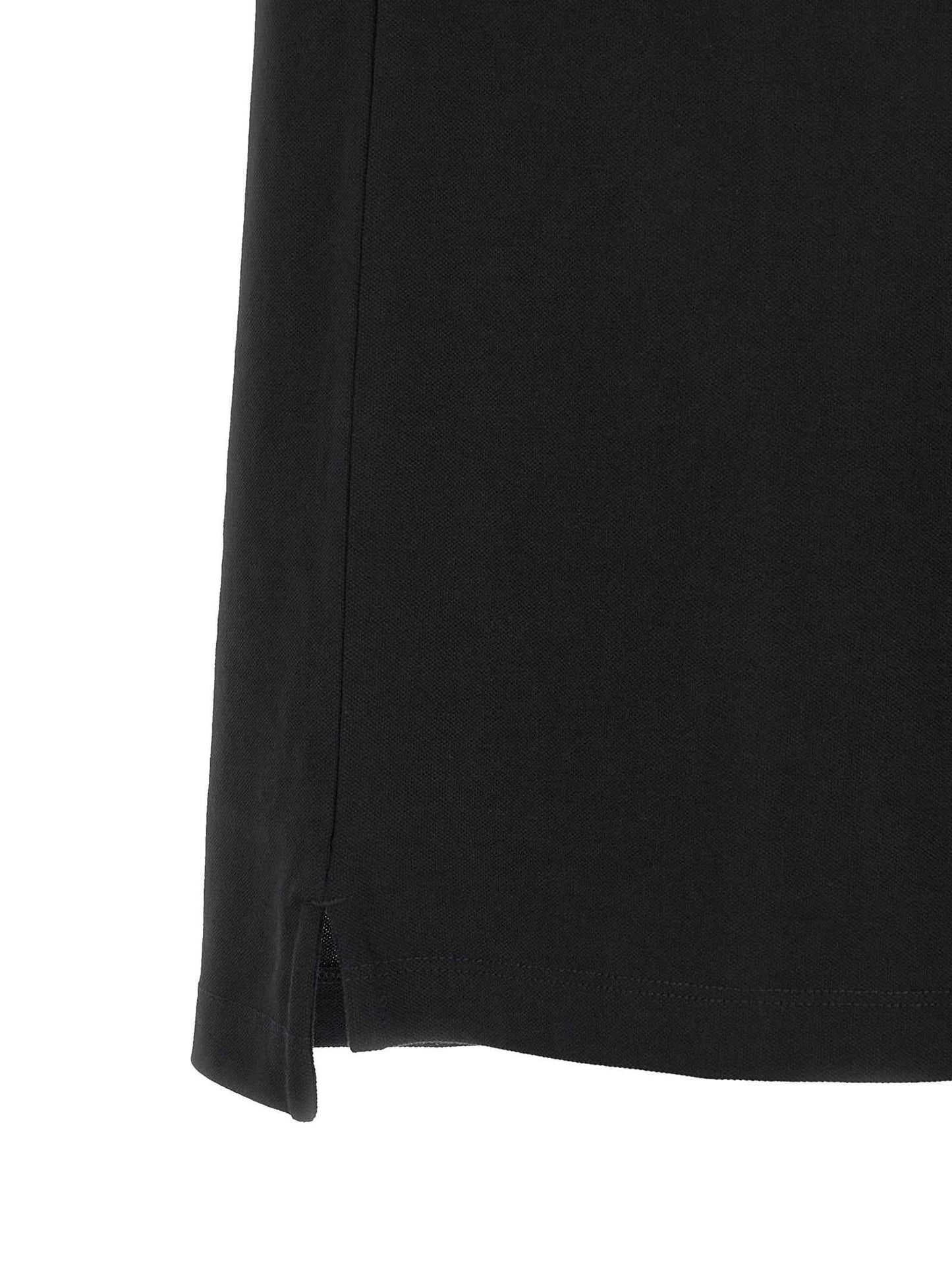 Black Cotton Polo Shirt