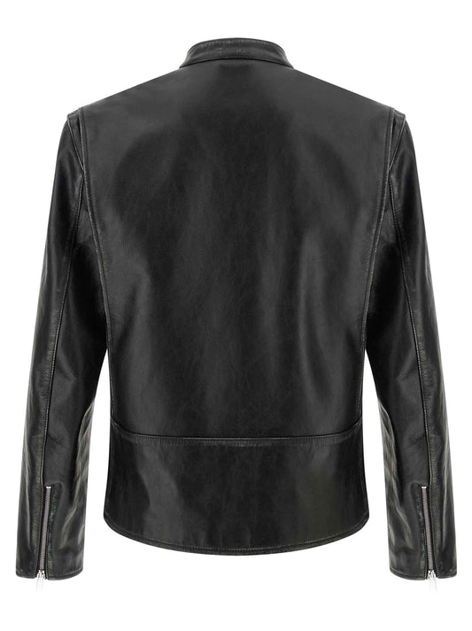 Black Leather Leather Jacket