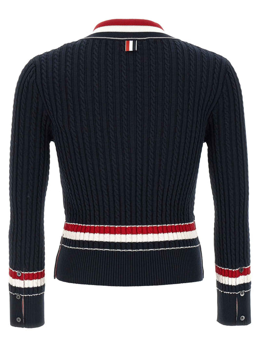 Blue Cotton Cardigan