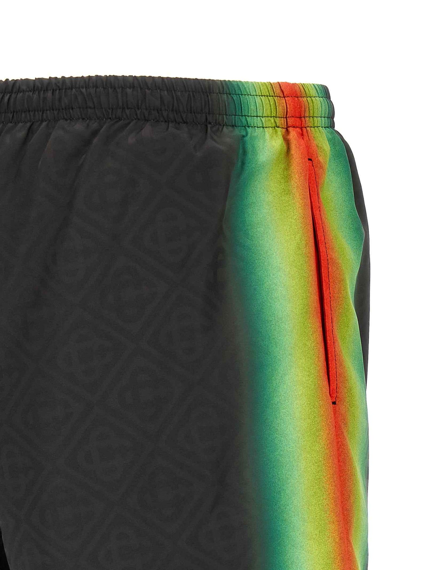 Multicolor Polyester Swim Shorts