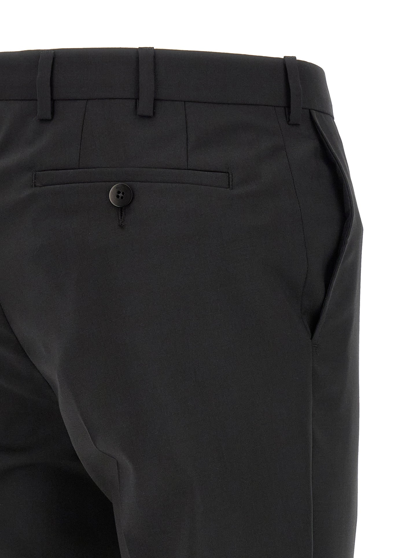 Black Wool Two-Piece Suit
