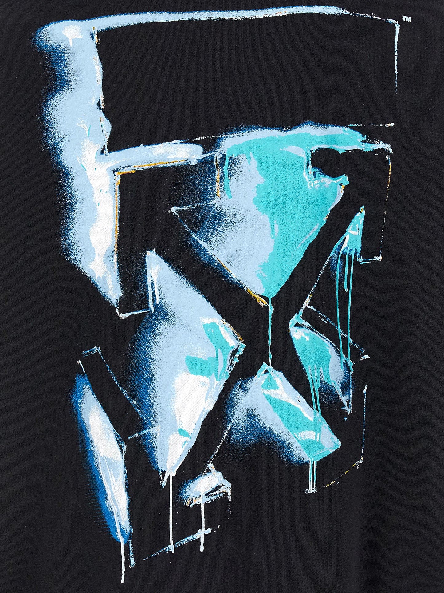 Black Cotton Sweatshirt