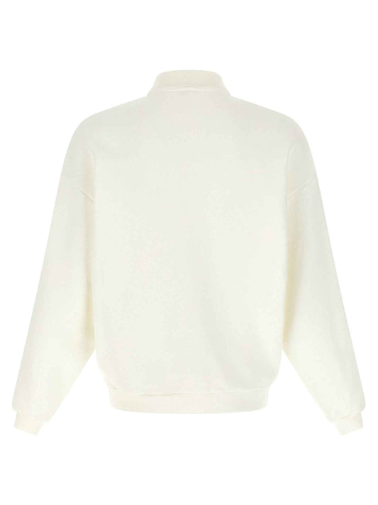 White Cotton Sweatshirt