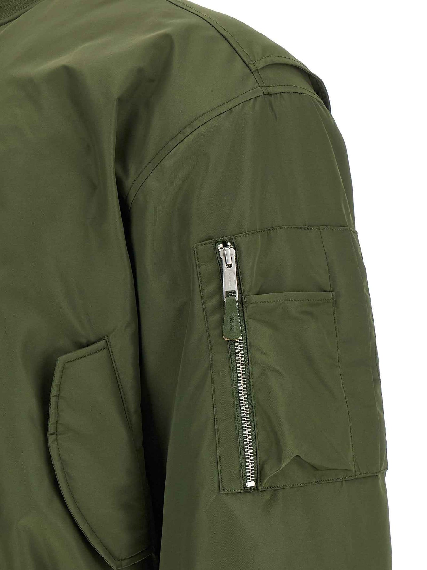 Bicolor Nylon Bomber