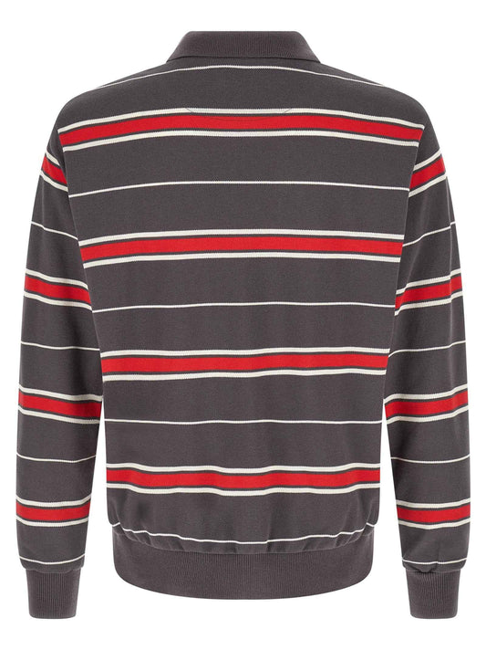 Gray Cotton Polo Shirt