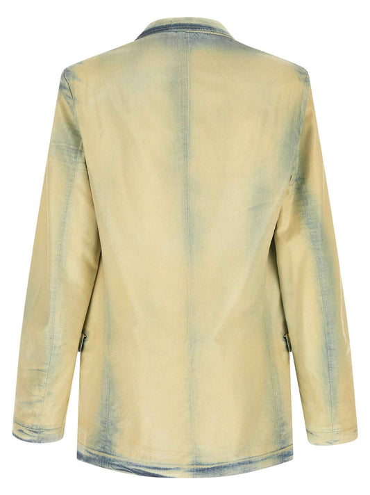 Beige Lyocell Blazer