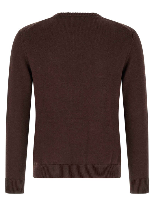 Brown Cotton Cardigan