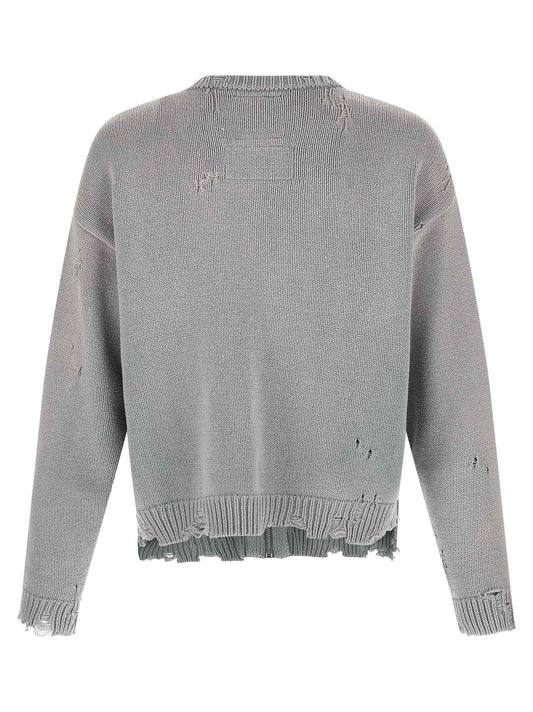 Gray Cotton Cardigan