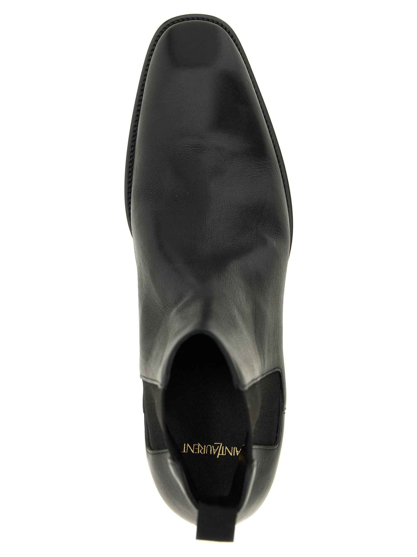 Black Calfskin Chelsea Boots