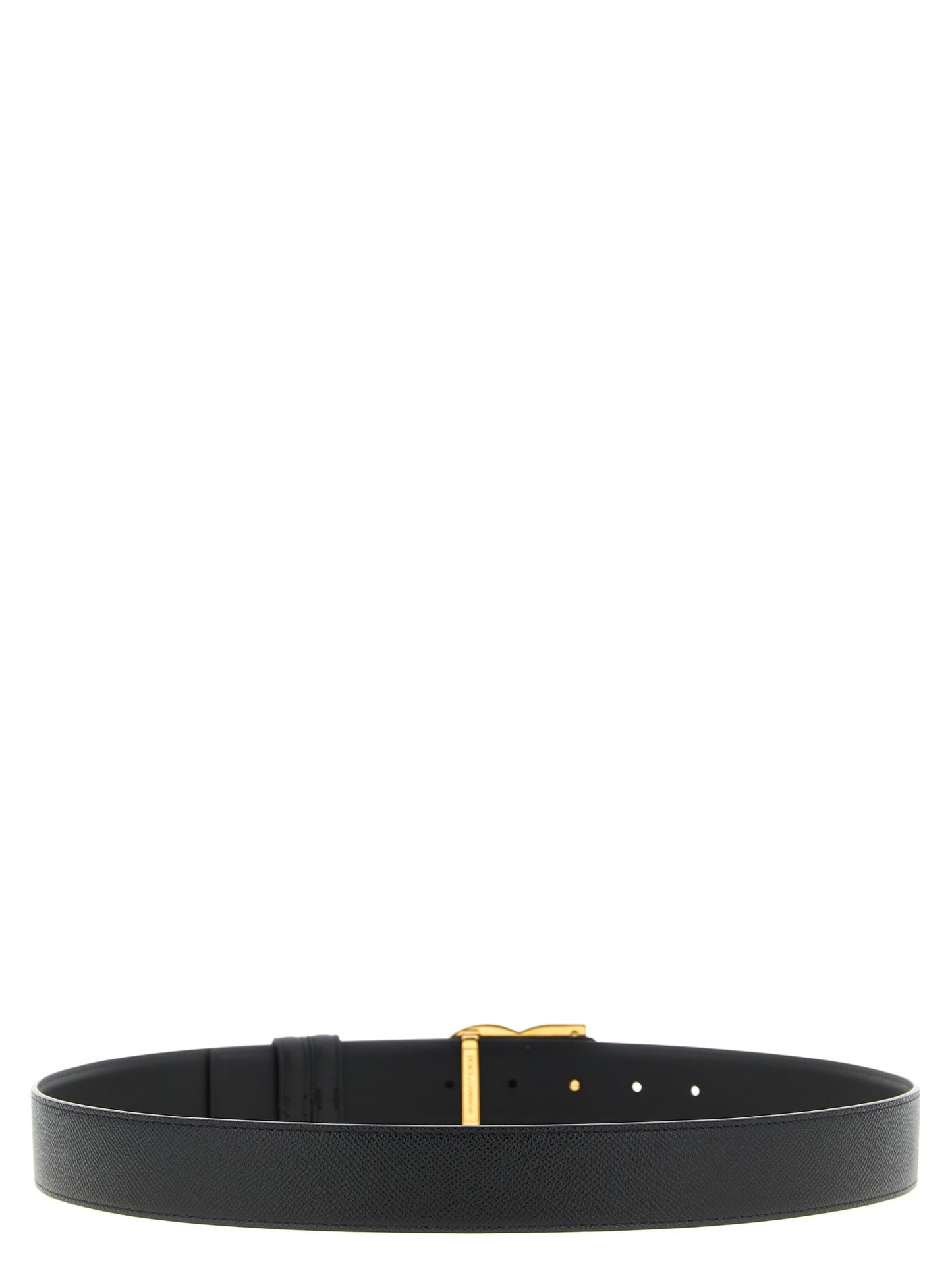 Black Calfskin Regular Belt