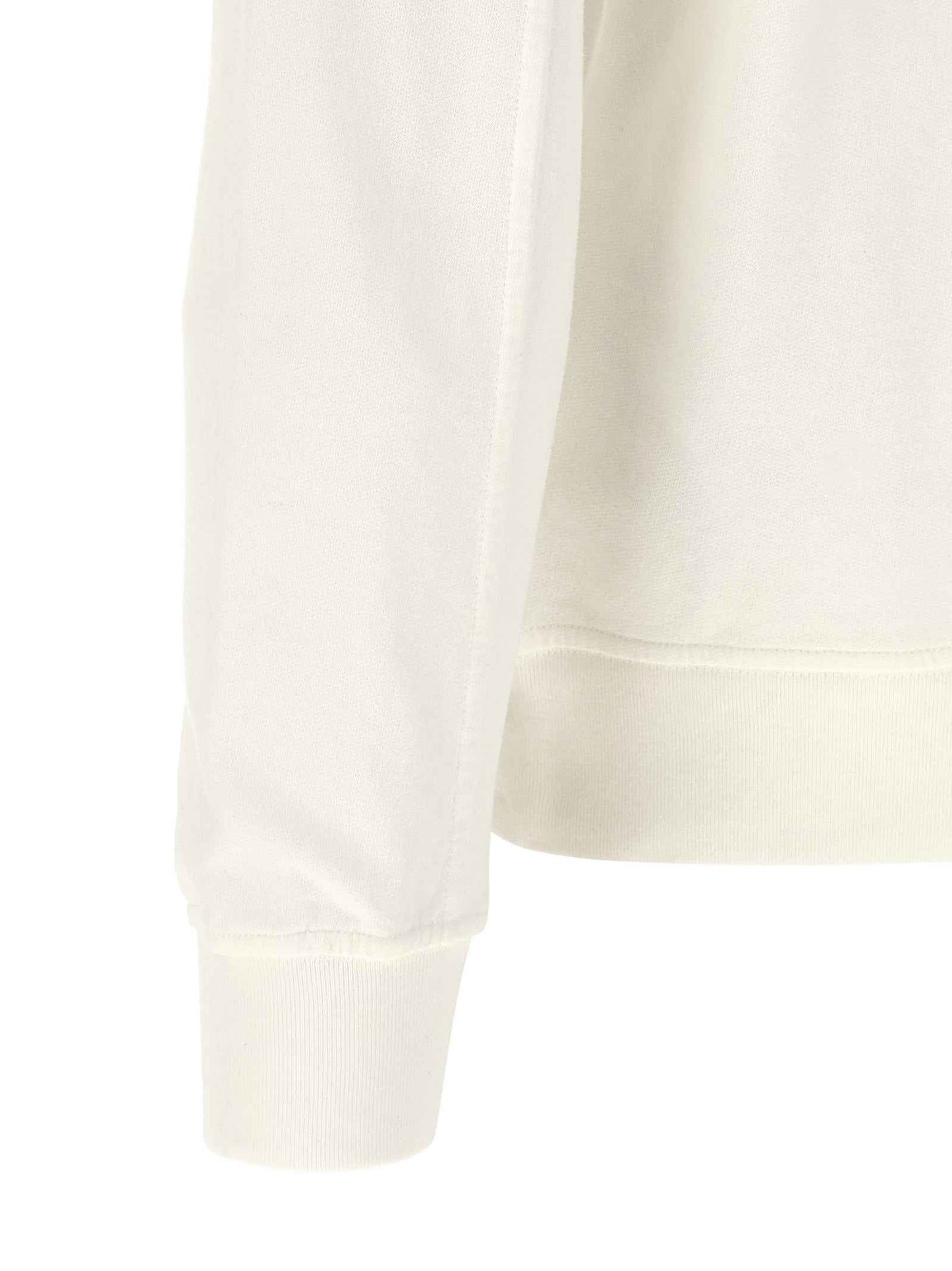 White Cotton Sweatshirt