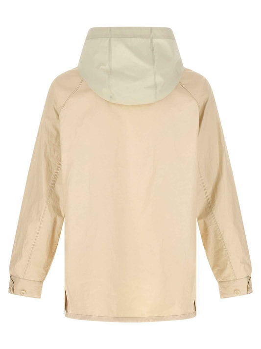 Beige Linen Shell Jacket