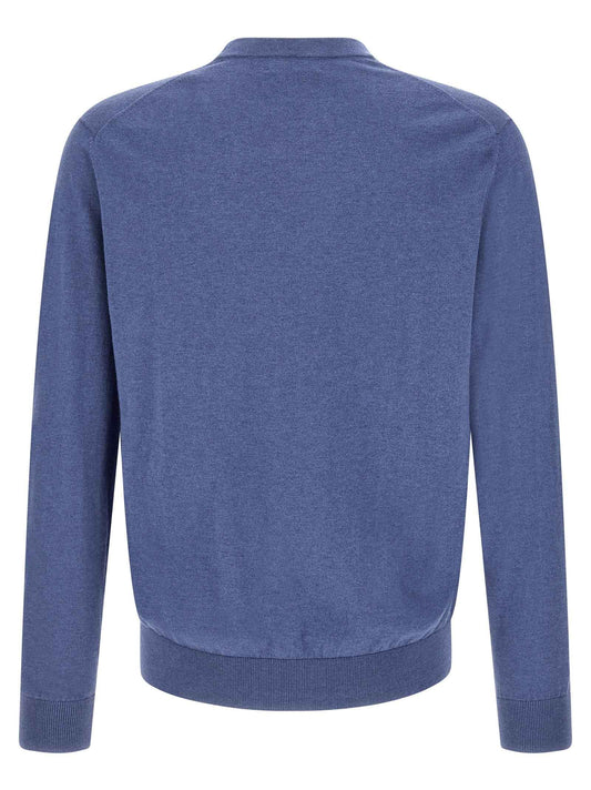 Blue Cotton Cardigan
